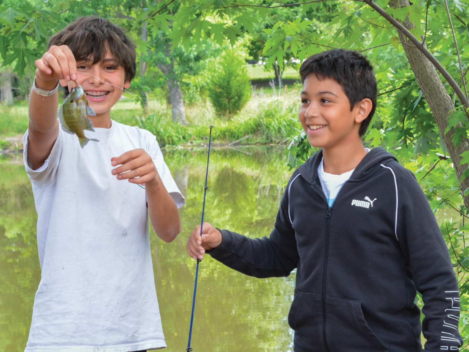 Fishing club at Beacon Middle