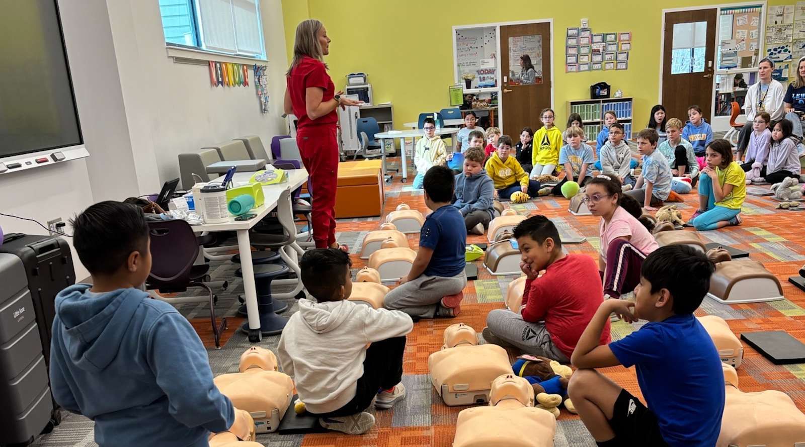 Third grade CPR at Lewes Elementary